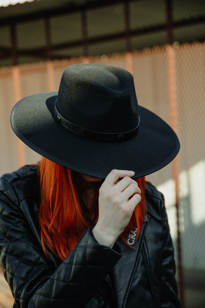 HK East Accessories Staple Logo - Wide Brim Fedora 4 HK East Accessories Staple Logo - Wide Brim Fedora