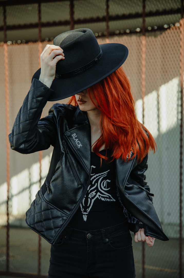 HK East Accessories Staple Logo - Wide Brim Fedora 6 HK East Accessories Staple Logo - Wide Brim Fedora