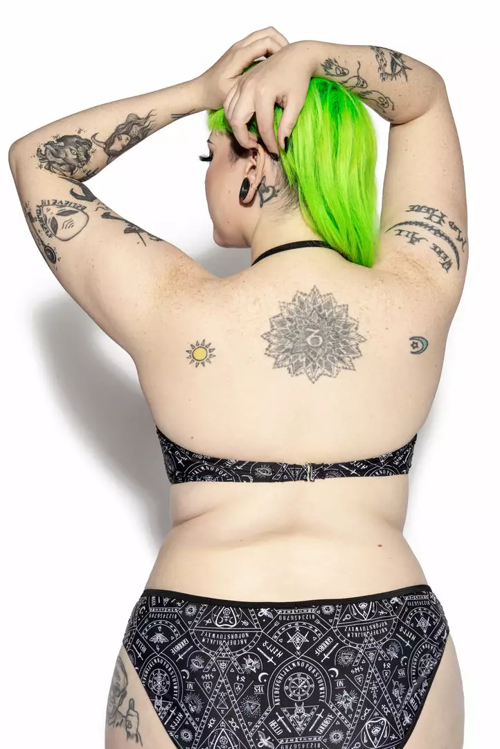 ACDC Womens Alchemical Ouija Mesh Bikini Top 4 ACDC Womens Alchemical Ouija Mesh Bikini Top