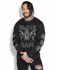Blackcraft Cult Blackcraft Bat -Long Sleeve Tee Mens