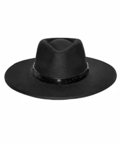 HK East Accessories Staple Logo - Wide Brim Fedora