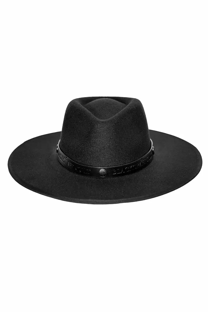 HK East Accessories Staple Logo - Wide Brim Fedora 3 HK East Accessories Staple Logo - Wide Brim Fedora