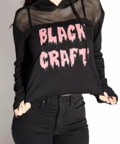 ACDC Slime Staple - Mesh Crop Hoodie Womens