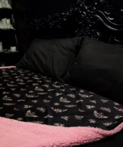 ACDC Misc. Pastel Death Moth - Sherpa Blanket