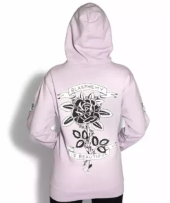Blackcraft Cult Mens Blasphemy Is Beautiful - Pastel Hooded Pullover Sweater