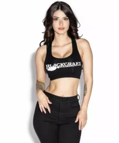 Blackcraft Cult Blackcraft Broom Logo - Sports Bra Womens