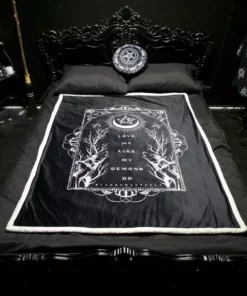 ACDC Misc. Love Me Like My Demons Do - Sherpa Blanket