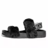 HK East Womens Esme - Staple Faux Fur Slide