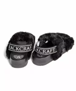 HK East Womens Esme - Staple Faux Fur Slide
