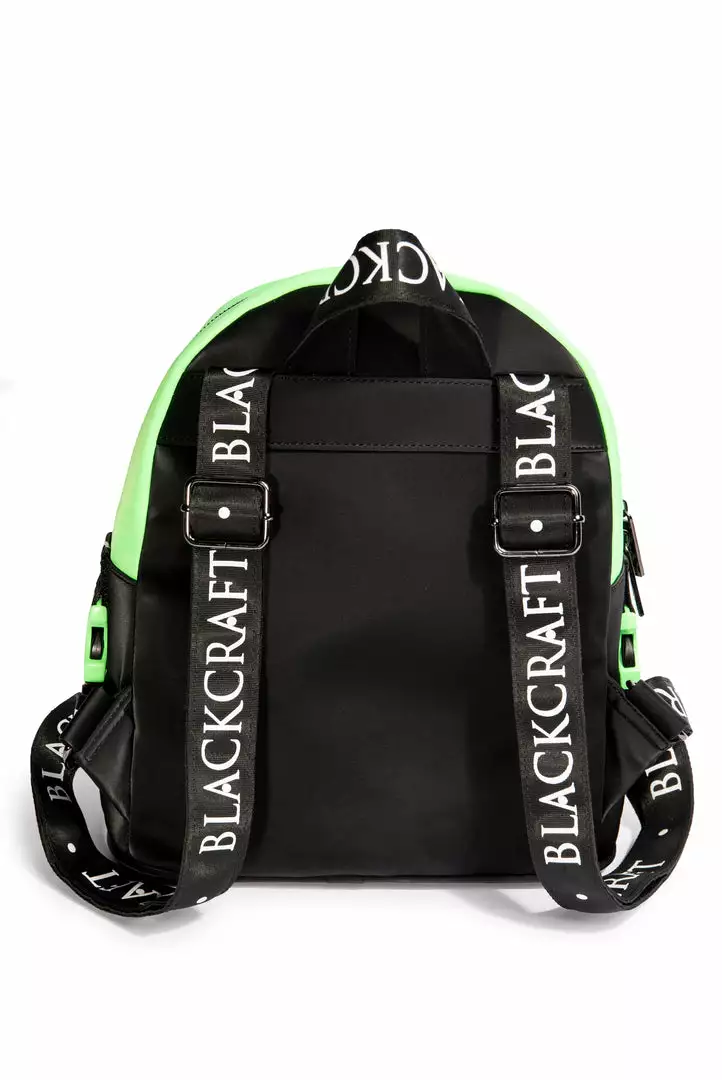 IDS Sale Green Staple Logo - Color Block Backpack 8 IDS Sale Green Staple Logo - Color Block Backpack