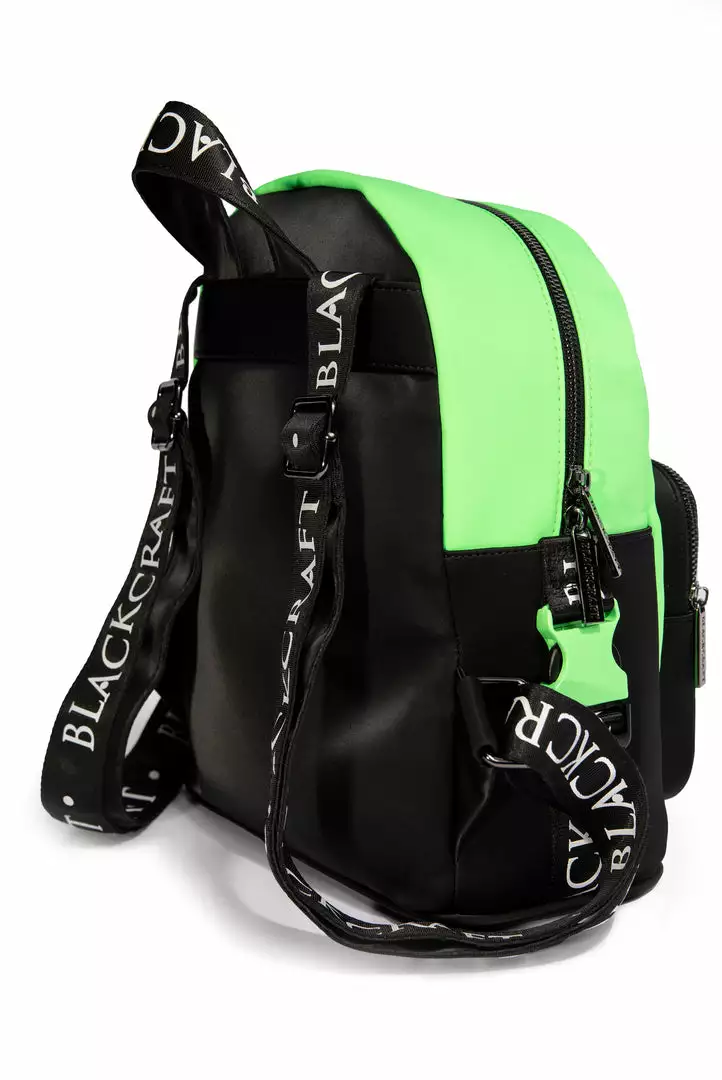 IDS Sale Green Staple Logo - Color Block Backpack 9 IDS Sale Green Staple Logo - Color Block Backpack