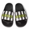 HK East Mens Beetle Striped Sinner - Premium Pool Slides