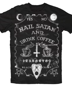 Blackcraft Cult Hail Satan And Drink Coffee Mens
