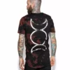 Blackcraft Cult Triple Moon Bleach Wash- Unisex Tall Tee Mens