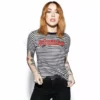 ACDC Womens Sinner - Striped Women's Tee