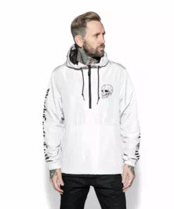 Blackcraft Cult Mens Skullcraft - Lightweight Pullover Windbreaker