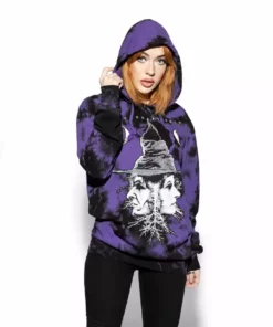 ACDC Duality - Purple Lightning Dye Hooded Pullover