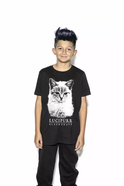 Blackcraft Cult Lucipurr - Child's Tee 5 Blackcraft Cult Lucipurr - Child's Tee