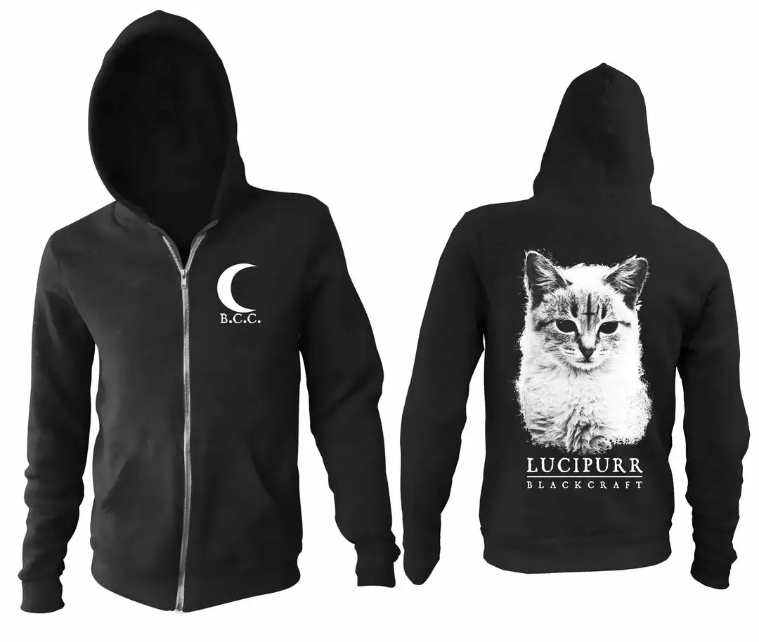 Blackcraft Cult Lucipurr - Zip Up Hoodie Mens 3 Blackcraft Cult Lucipurr - Zip Up Hoodie Mens