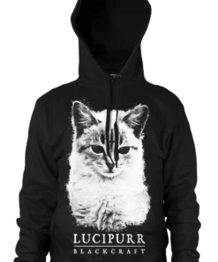 Blackcraft Cult Mens Lucipurr- Hooded Pullover Sweater