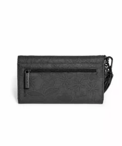 IDS Dark Floral - Embossed Wallet