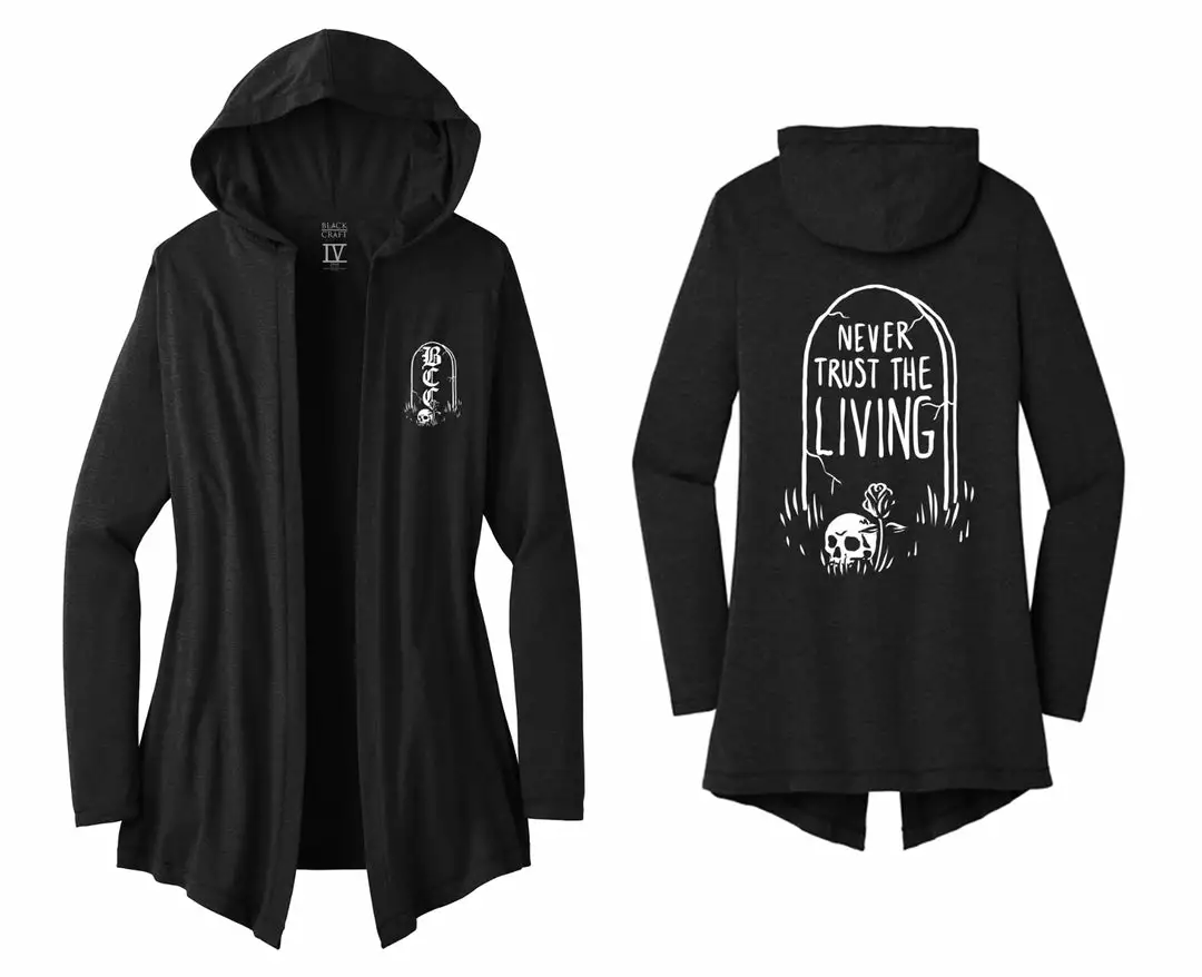 Blackcraft Cult Never Trust The Living - Cardigan Womens 4 Blackcraft Cult Never Trust The Living - Cardigan Womens