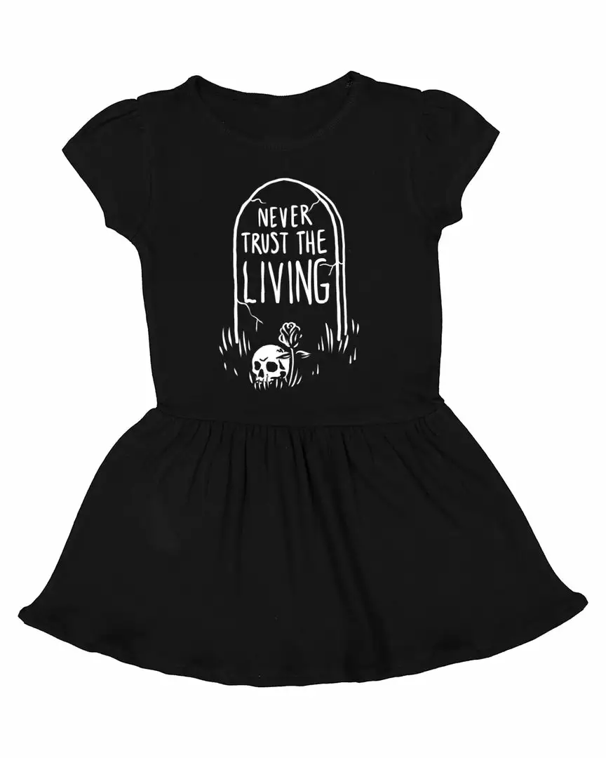Blackcraft Cult Never Trust The Living - Baby / Toddler Dress Kids 4 Blackcraft Cult Never Trust The Living - Baby / Toddler Dress Kids