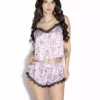 ACDC Demons Purple - Satin Cami Set Womens