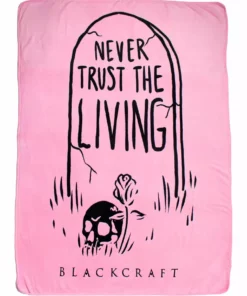 ACDC Never Trust The Living - Pink Throw Blanket Misc.