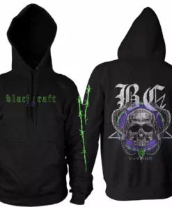Blackcraft Cult Snake Skull - Hooded Pullover Sweater Mens 9 Blackcraft Cult Snake Skull - Hooded Pullover Sweater Mens