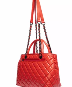 IDS Believe In Yourself - Red Quilted Satchel