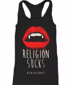 Blackcraft Cult Religion Sucks - Racerback Tank Womens