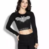 ACDC Womens Batcraft - Women's Long Sleeve Crop