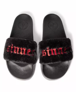 HK East Sinner Faux Fur - Premium Pool Slides