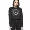 Blackcraft Cult Womens Moth Moon Phase - Women's Cropped Crewneck 2 Blackcraft Cult Womens Moth Moon Phase - Women's Cropped Crewneck