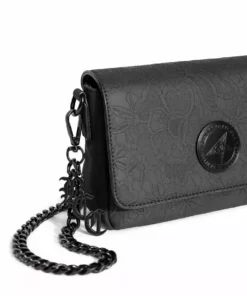 IDS Bags / Wallets Dark Floral - Embossed Crossbody