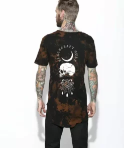 Blackcraft Cult Mens Spirits Of The Dead Bleach Wash- Unisex Tall Tee