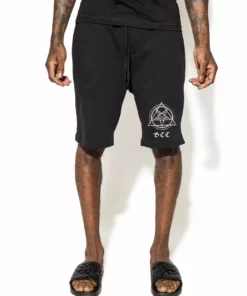 Blackcraft Cult Triangle Baphomet Sweat Shorts Mens