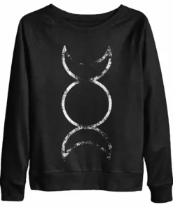 Blackcraft Cult Triple Moon - Women's Scoop Neck Sweater Womens