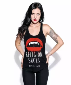 Blackcraft Cult Religion Sucks - Racerback Tank Womens